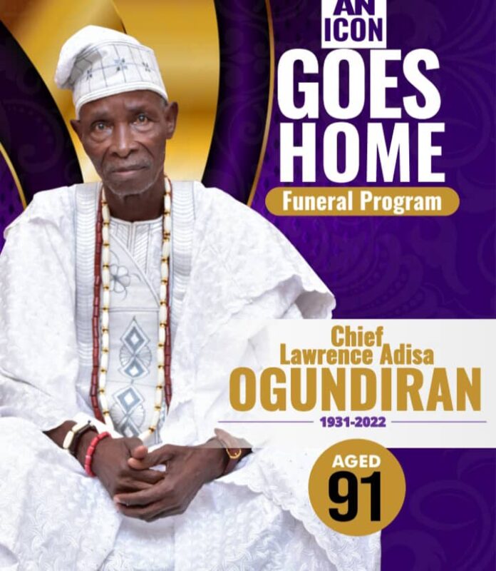 Prof. Ogundiran Buries Father In Ibadan This Weekend