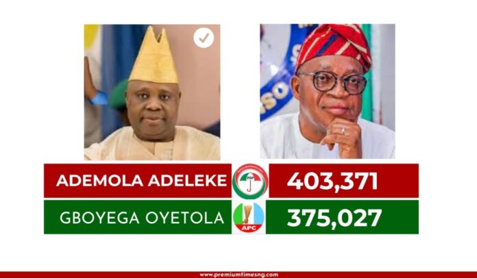 INEC Declares PDP’s Adeleke Winner Of Osun Governorship Election