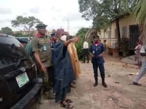 Minister Of Interior, Ogbeni Rauf Aregbesola Visits NSCDC Lagos Command