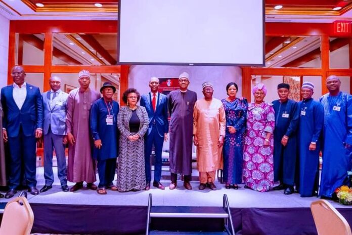 PRESIDENT BUHARI SALUTES NIGERIANS EXCELLING IN DIASPORA, URGES THEM TO WILLINGLY GIVE BACK