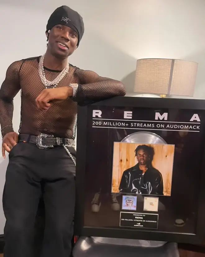 Audiomack Presents Rema With Plaque For Surpassing 200 Million Streams
