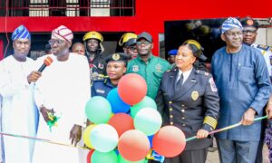 Sanwo-Olu Expands Lagos Fire Rescue Capability, Hands Over Three New Fire Stations