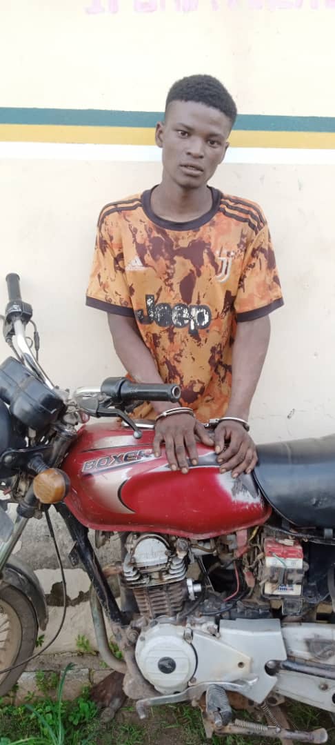 So-Safe Apprehends 25-Year-Old Man For Stealing Motorcycle In Ogun