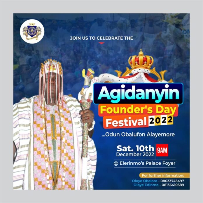 Agidanyin Festival 2022; Celebration Of Founders' Day, Culture, And Tradition In Erinmo Town