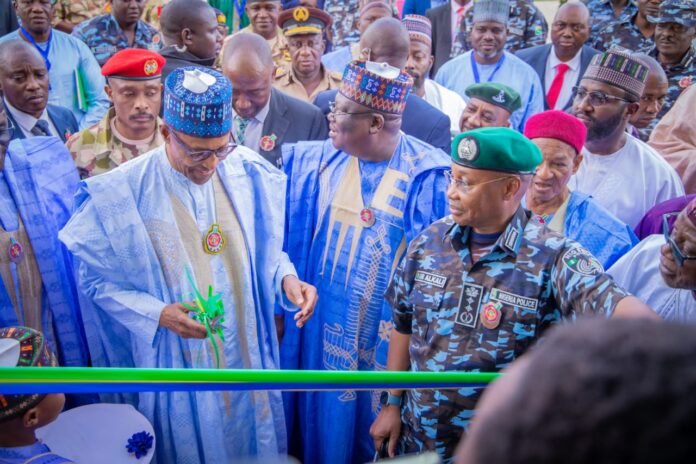 President Buhari Commissions Police Projects In Damaturu