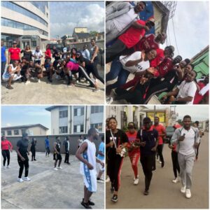LAPO MFB Staff Workout On Workers' Day