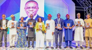 GOV SANWO-OLU AS CHIEF HOST AT THE PUBLIC LECTURE, PRESENTATION OF BOOK AND STAGE PLAY (DAY TWO OF THE INAUGURATION CEREMONIES) AT THE SHELL HALL, MUSON CENTRE, ONIKAN, ON TUESDAY, 23RD MAY 2023