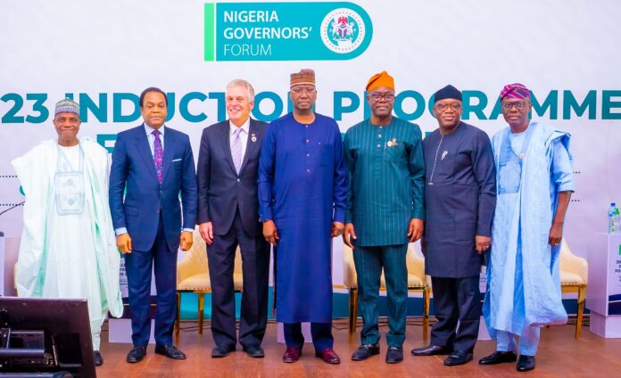 SANWO-OLU SHARES LAGOS GOVERNANCE EXPERIENCE WITH NEW GOVERNORS AT INDUCTION