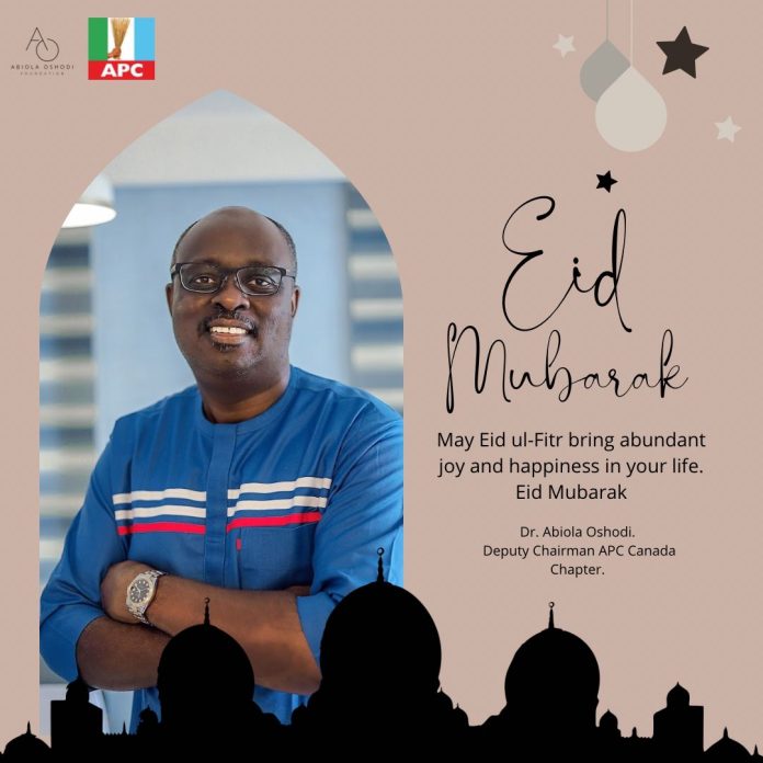 Oshodi Congratulates Muslim Ummah On Eid-El-Fitr Celebration, Urges To Pray For Country's Progress