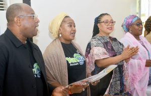 From Left: Retail & SME Banking, Dr. Opeyemi Ojesina; Divisional Head, Retail & SME Banking, Unity Bank Plc, Mrs. Adenike Abimbola; and National Co-Ordinator, ANBWN, Angela Ajala, at the IWD event held recently in Abuja.
