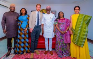 SANWO-OLU RECEIVES PRINCE HARRY, MEGHAN•Praises British Royal couple for working with Nigeria’s military on mental health

Lagos State Governor, Mr. Babajide Sanwo-Olu, received the Duke and Duchess of Sussex, Prince Harry and Meghan Markle, on Sunday. 

The British Royal couple was received by Governor Sanwo-Olu; his wife, Dr. Ibijoke, and some members of the State Executive Council during a courtesy visit at Lagos House, Marina. 

Prince Harry, accompanied by his wife, Meghan, is on a three-day visit to Nigeria to promote the Invictus Games, which he founded in 2014. The couples had a stopover in Lagos on Sunday.

The Invictus Games are aimed at raising funds and supporting serving members of the military as well as veterans to overcome their physical and mental illness or injuries, which would help them to develop a sense of belonging and increased self-esteem.

Speaking to journalists after a closed door meeting with Prince Harry and Meghan Markle, Governor Sanwo-Olu praised the British Royal couple for the work they are doing with Nigeria’s military men, especially on issues around mental health.

He said: "We are honoured to receive them (Prince Harry and Meghan Markle) at the Lagos House, Marina. We are excited about the ideas and what they are planning to do, especially with the office of the Chief of Defense Staff, General Christopher Musa, and his wife, Mrs. Lilian Musa.

"For Prince Harry, it has been a very interesting and informative trip to the country. He has seen a lot. And part of the things we are hoping he will take away is the diversity and extent of how big our country is, how we continue to ensure that we live together in peace and harmony, and what role Lagos plays in the whole conversation.

"They have been to Kano, Abuja, and now Lagos. I am sure they have their own experience of what Nigeria looks like. We have extended an additional invitation to them that they can always come back when they want to. 

"We are indeed happy for what they are doing, especially for our military men, on the conversation around mental health issues and how they can galvanise their various NGOs to ensure that people who require their support, both in the military and private, can seek that support. 

"Mental health issues are all around us. Denial and stigmatisation, are some of the things we talked about. And more importantly, at what point in Nigeria can we have the Invictus Games that Prince Harry is known for so that the true Nigerian competitiveness can also be reflected in those games."

 
