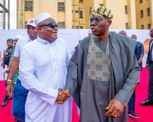 Govs Sanwo-Olu, Abiodun, Oborevwori At 8th Fidau Prayer, Final Burial Ceremony Of Alhaji Suleiman Obasa