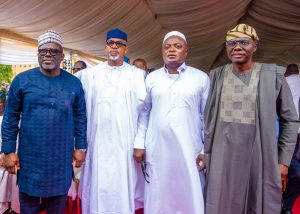 Govs Sanwo-Olu, Abiodun, Oborevwori At 8th Fidau Prayer, Final Burial Ceremony Of Alhaji Suleiman Obasa