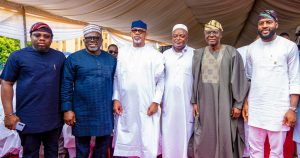 Govs Sanwo-Olu, Abiodun, Oborevwori At 8th Fidau Prayer, Final Burial Ceremony Of Alhaji Suleiman Obasa