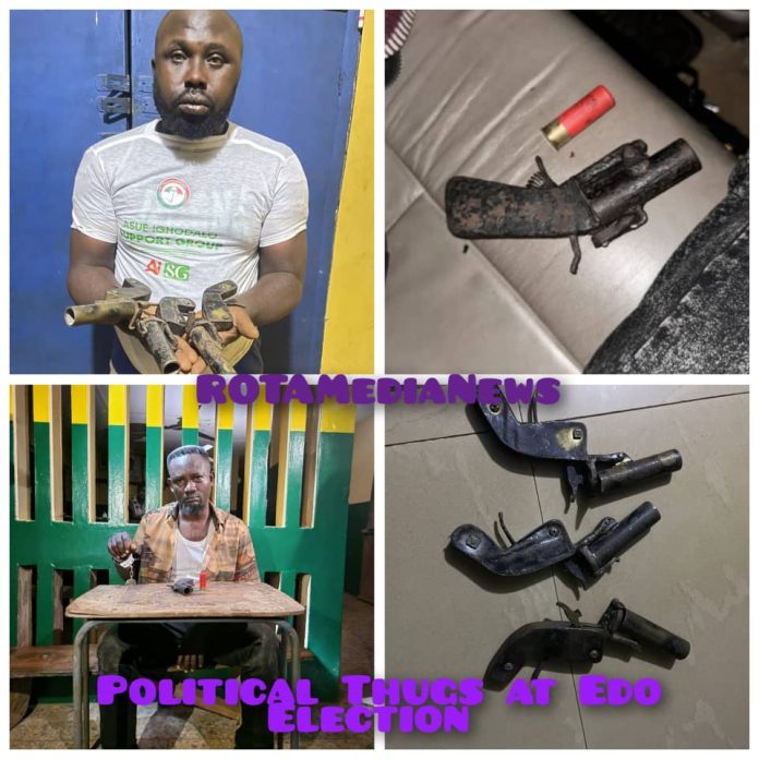 WhatsApp Image 2024-09-21 at 7.02.19 AM Edo Election: Police Arrest Political Thugs, Recovers Firearms In Overnight Raids