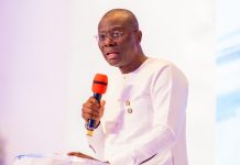 Sanwo-Olu Pledges Lagos Support For 2026 All Africa Golf Championship Governor of Lagos State, Mr. Babajide Sanwo-Olu paying tribute late President-General of Ohanaeze N'digbo Worldwide, Chief Emmanuel Iwuanyanwu during service of songs for late Iwuanyanwu at the EKO Hotels and Suites, Victoria Island on Wednesday, 16 October 2024.