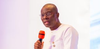 Sanwo-Olu Pledges Lagos Support For 2026 All Africa Golf Championship Governor of Lagos State, Mr. Babajide Sanwo-Olu paying tribute late President-General of Ohanaeze N'digbo Worldwide, Chief Emmanuel Iwuanyanwu during service of songs for late Iwuanyanwu at the EKO Hotels and Suites, Victoria Island on Wednesday, 16 October 2024.