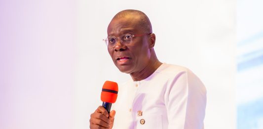 Sanwo-Olu Pledges Lagos Support For 2026 All Africa Golf Championship Governor of Lagos State, Mr. Babajide Sanwo-Olu paying tribute late President-General of Ohanaeze N'digbo Worldwide, Chief Emmanuel Iwuanyanwu during service of songs for late Iwuanyanwu at the EKO Hotels and Suites, Victoria Island on Wednesday, 16 October 2024.