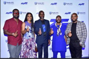 L-R: Nonso Asobe (DonFlexx), Judge, Dance Category, FUZE Talent Show; Funke Adepoju, Judge, Fashion Category, FUZE Talent Show; Olumide Oyetan, Chief Executive, Stanbic IBTC Pension Managers; Akorede Bello, Judge, Music Category, FUZE Talent Show and Akinwande Akinsulire, Judge, Tech Category, FUZE Talent Show, during the Stanbic IBTC Pension Managers’ FUZE Talent Show 3.0 media parley, held recently at the Stanbic IBTC Towers, Lagos State.