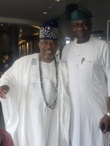 Otunba Ja'afaru BRAIMOH: the Ba'ada Ilufemiloye1 of France 🇫🇷 & Prince Olaniyan Lamidi- Late Omoba Alafin Lamidi of Oyo Kingdom@ the ASAWADAY FESTIVAL GALA DINNER AWARDS NIGHT in Paris France2024