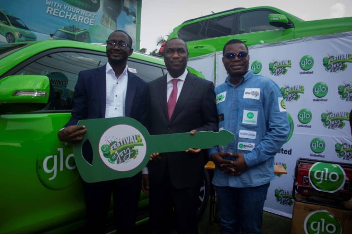 Glo Festival of Joy promo: Civil contractor’s dream comes true with Toyota Prado win Glo Festival of Joy promo: Civil contractor’s dream comes true with Toyota Prado win