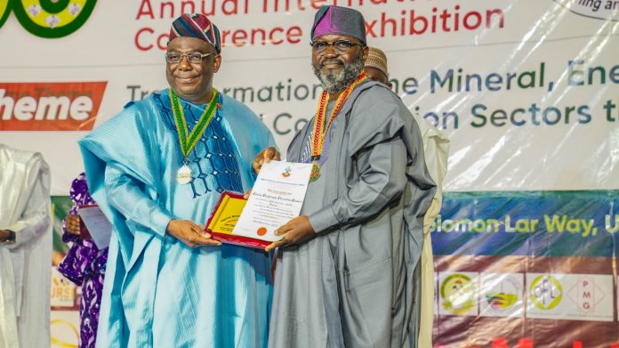 Olusunle Confers Fellow Nigerian Mining And Geosciences Society (FNMGS)
