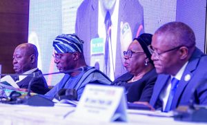 GOV. SANWO-OLU, CJN, HON. JUSTICE KEKERE-EKUN AT THE ECOWAS COURT OF JUSTICE OPENING CEREMONY OF SENSITISATION OUTREACH AND EXTERNAL SESSIONS, HELD AT EKO HOTELS AND SUITES, V.I IN LAGOS ON MONDAY, MAY 5, 2025