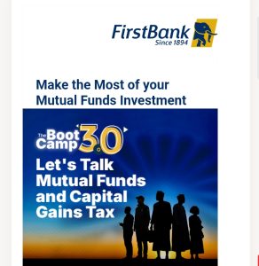 FirstBank Hosts “Let’s Talk Mutual Funds, Capital Gains Tax” Webinar