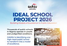 GAMSU Launches 2026 Ideal School Campaign to Upgrade Public Schools in Nigeria