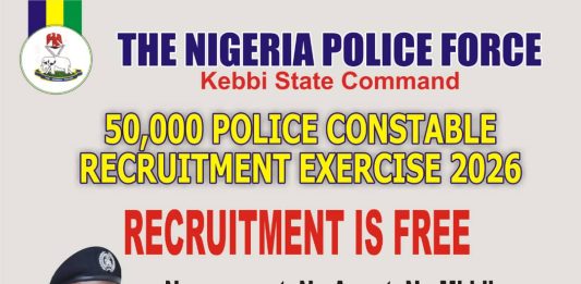 Police Begins Physical, Credential Screening For 50,000 Constables Recruitment in Kebbi