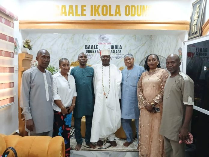 Chieftaincy Officer Mr. Adejumo Muritala, Mrs. Fajemilehin, Mr. Oluyomi, Mr. David, and Mrs. Kemi respectively