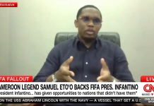 Exclusive: Samuel Eto’o Backs Infantino Amid FIFA Crisis, Says ‘I Don’t Think He Was Wrong’ Exclusive: Samuel Eto'o Backs Infantino Amid FIFA Crisis, Says 'I Don't Think He Was Wrong'