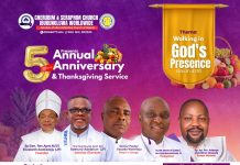 Cherubim & Seraphim Church, Ibukunoluwa Worldwide Set For 5th Anniversary, Thanksgiving Service
