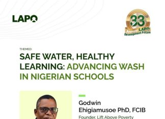 LAPO Sets Agenda For Safe Water, Healthy Learning At 33rd Annual Development Forum #NationalDevelopment