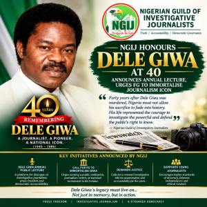 NGIJ Honors Dele Giwa At 40, Demands Justice, National Monument For Slain Journalist