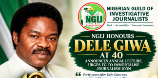 NGIJ Honors Dele Giwa At 40, Demands Justice, National Monument For Slain Journalist NGIJ Honors Dele Giwa At 40, Demands Justice, National Monument For Slain Journalist